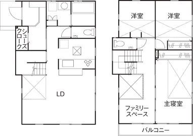 約30坪2,500万円の注文住宅_間取り図
