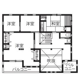 4000万円台の注文住宅の間取りの事例2