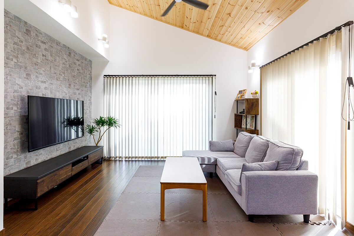 　シンプルで清潔感を感じる平屋建て