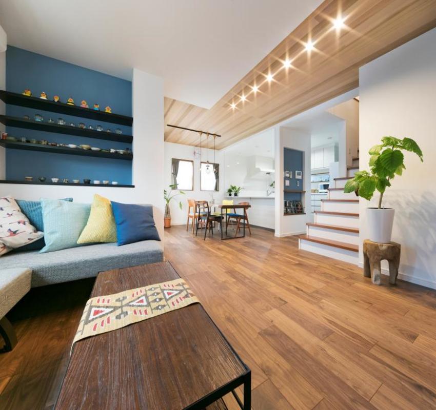 素材とデザインにこだわった四季を楽しむ家