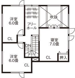 断熱、気密、耐震にこだわった家_間取り2