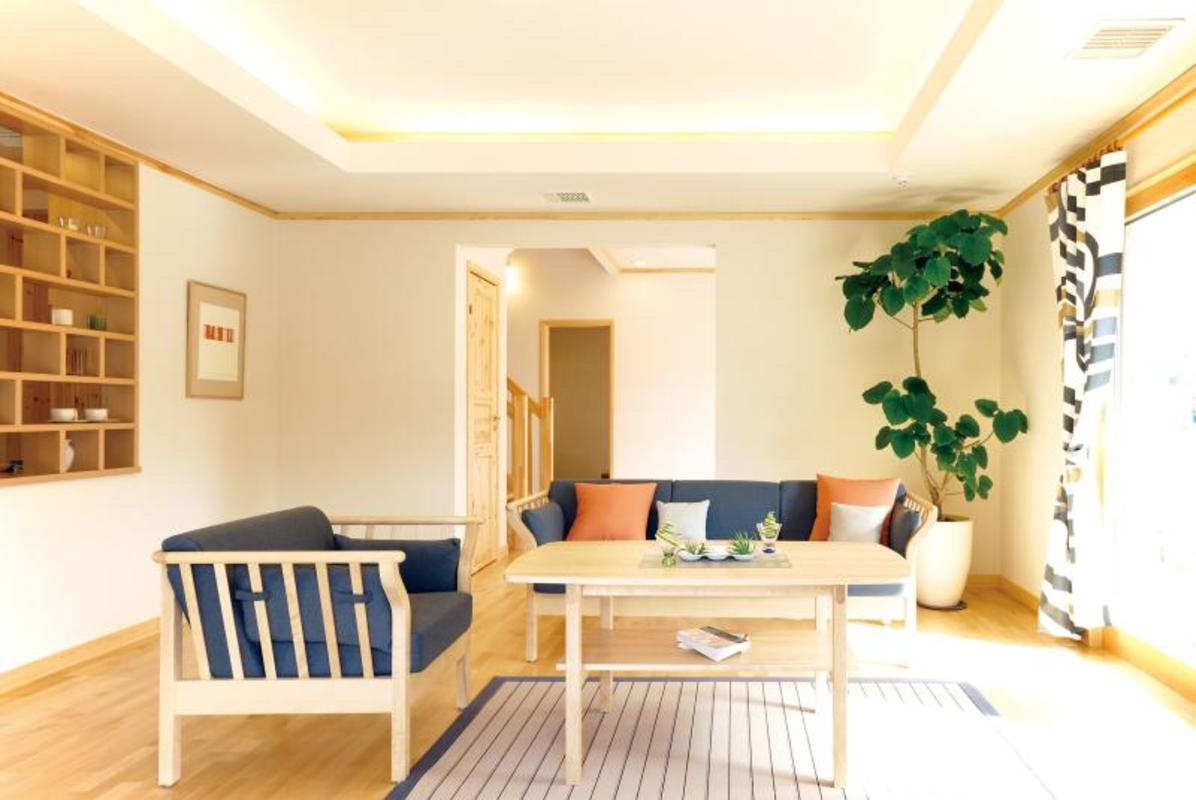 心地良いナチュラル空間と家族の笑い声につつまれる家。