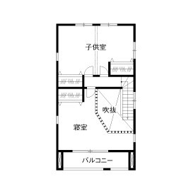 北欧風デザイン「ぬくもり」の家_間取り1