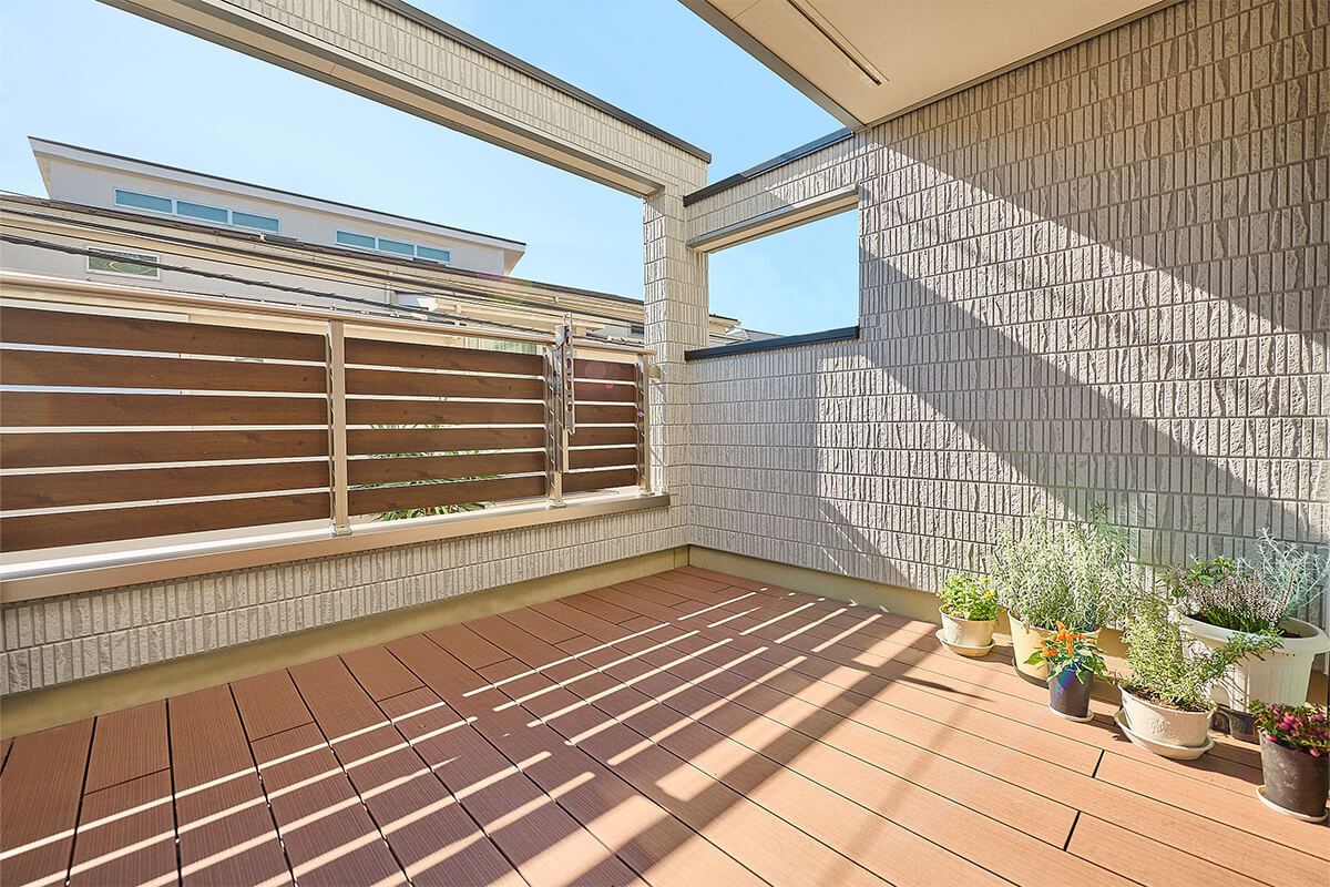 2つのリビングがある家