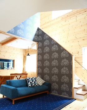 北欧風デザイン「ぬくもり」の家_内装2