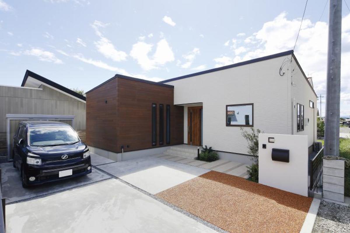 庭を愉しむキューブ型の平屋STYLE