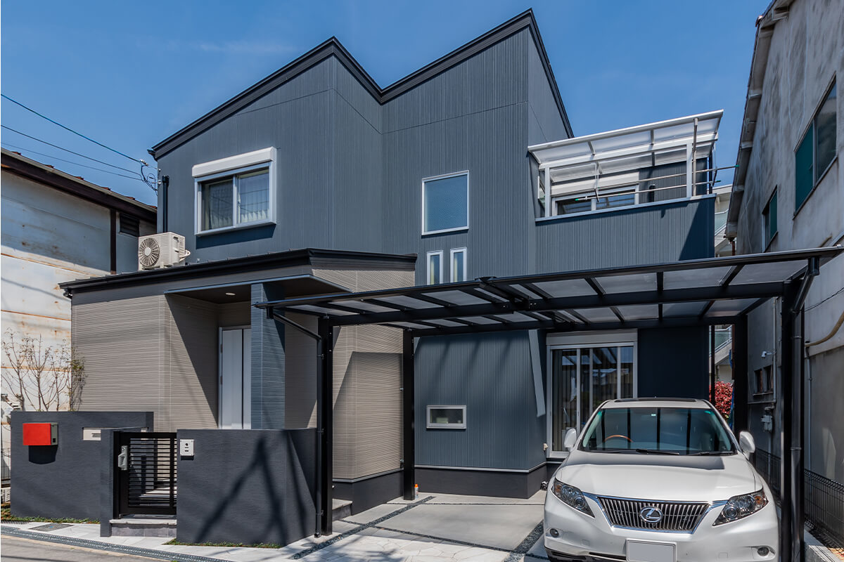 遊び心あふれるスキップフロアの家