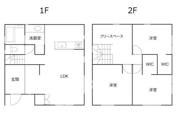 約31坪927万円の注文住宅3_間取り図
