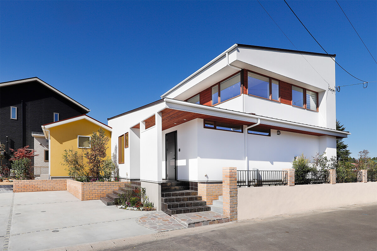 プライベートガーデンでくつろげる家