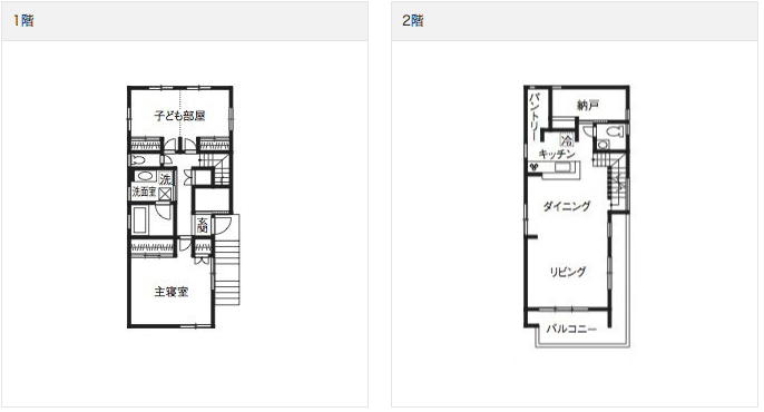 床材や造り付け家具にもこだわった、天井高3.5mの長期優良住宅_間取り1