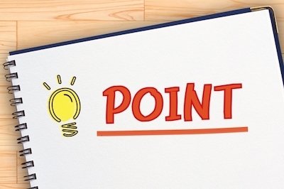 ポイントの文字