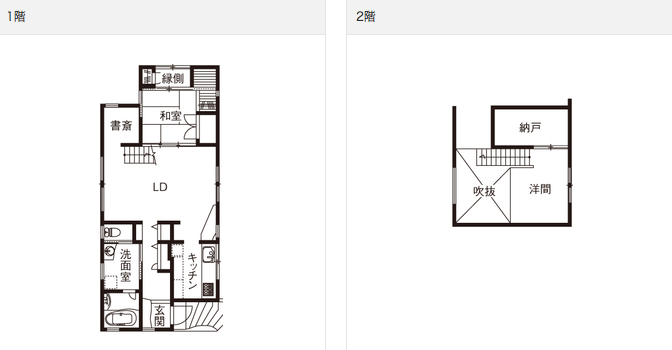 無垢材と漆喰を取り入れた美しい佇まいの家屋_間取り