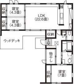 約27坪1,281万円の注文住宅_間取り図1