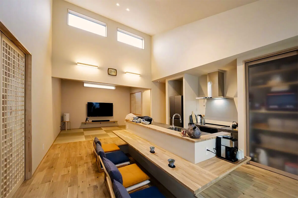 和の趣をふんだんに取り入れたモダンな平屋